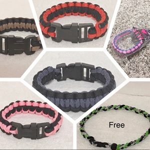 NWOT (6)Paracord Survival Bracelets